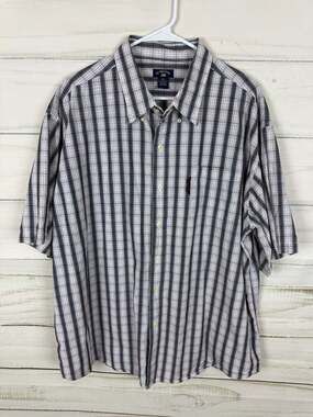 U.S. Polo Assn. Men's Plaid Short Sleeve Button Down Shirt Size XXL